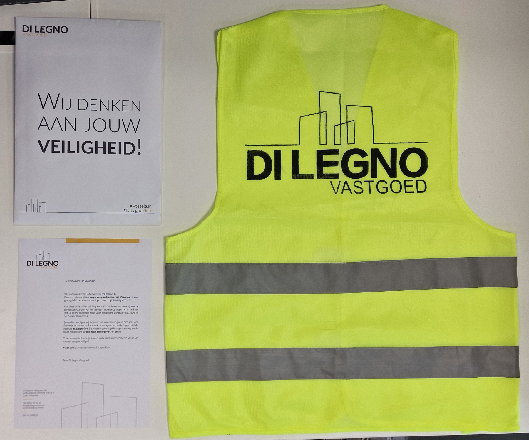 Di Legno Vastgoed - Actie Fluohesjes